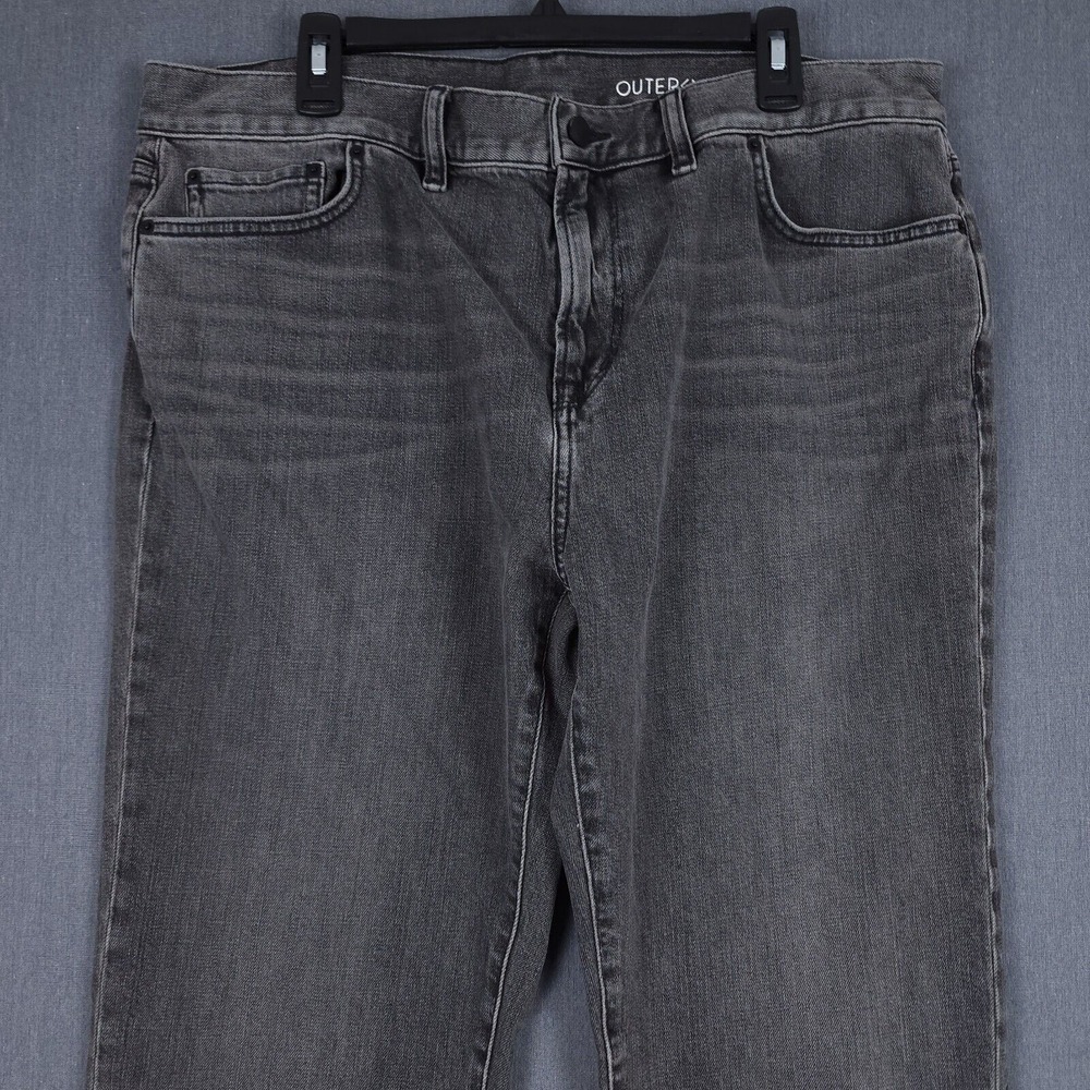 Outerknown SEA Jeans Mens‎ 38x30 (Fits 37x30) Gray Organic Cotton Straight Denim